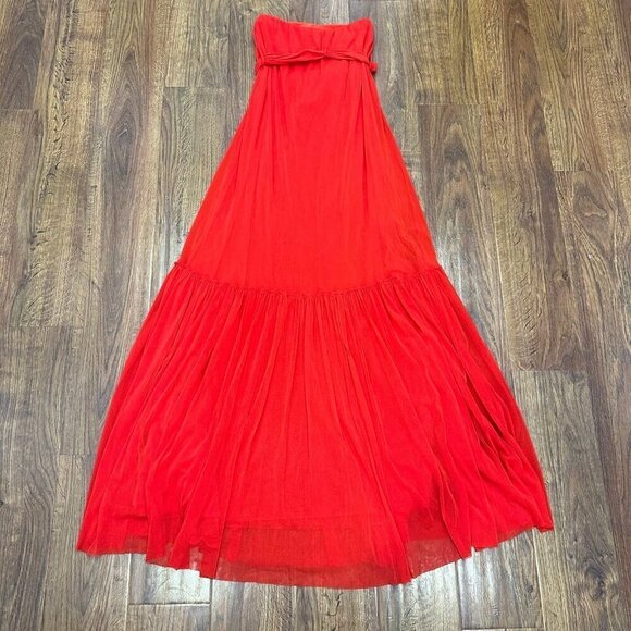 Jean Paul Gaultier soleil strapless mesh maxi dress - Picture 3 of 6